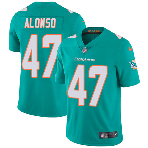 Miami Dolphins #47 Kiko Alonso Aqua Green Team Color Youth Stitched Vapor Untouchable Limited Jersey Youth