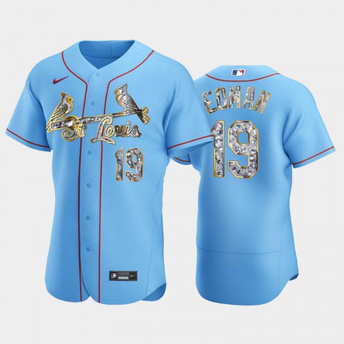 St.Louis St.Louis Cardinals #19 Tommy Edman Men's Diamond Edition Jersey - Blue Men's