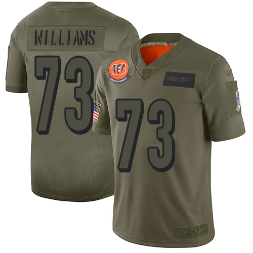 Cincinnati Bengals #73 Jonah Williams Camo Youth Stitched Limited 2019 Salute to Service Jersey Youth