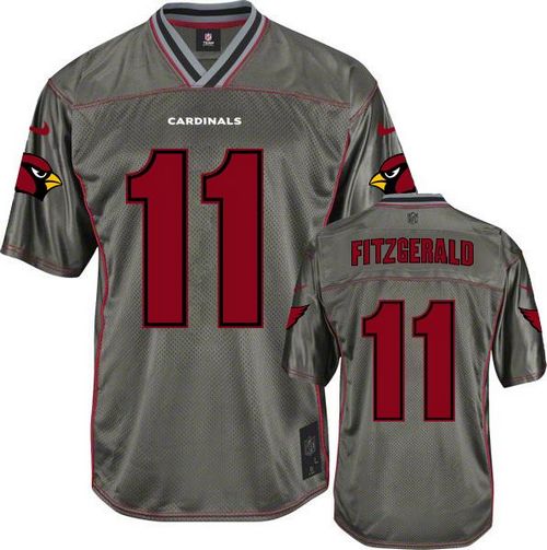 Cardinals #11 Larry Fitzgerald Grey Men's Stitched Elite Vapor Jersey