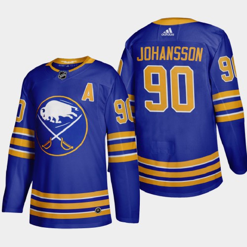 Buffalo Buffalo Sabres #90 Marcus Johansson Men's Adidas 2020-21 Home Authentic Player Stitched Jersey Royal Blue Men's
