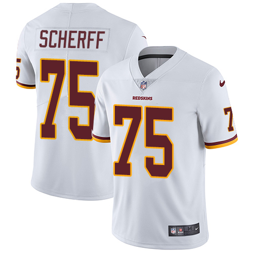 Washington Commanders #75 Brandon Scherff White Men's Stitched Vapor Untouchable Limited Jersey Men's
