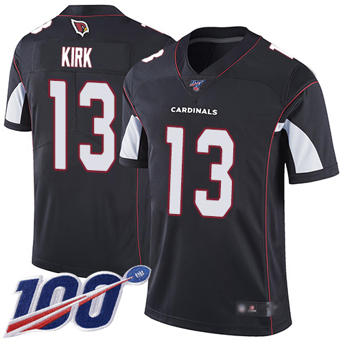 Arizona Cardinals #13 Christian Kirk Black Alternate Men's Stitched 100th Season Vapor Limited Jersey Men's