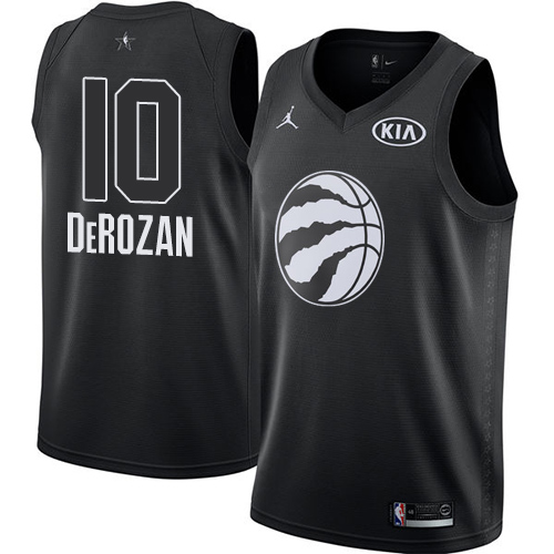 Toronto Raptors #10 DeMar DeRozan Black Youth Jordan Swingman 2018 All-Star Game Jersey Youth