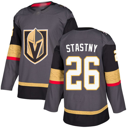 Adidas Golden Vegas Golden Knights #26 Paul Stastny Grey Home Authentic Stitched Jersey Men's