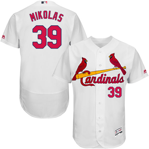 St.Louis Cardinals #39 Miles Mikolas White Flexbase Authentic Collection Stitched Jersey Men's