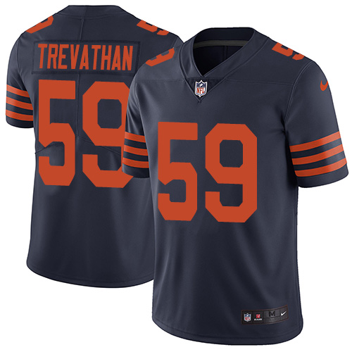 Chicago Bears #59 Danny Trevathan Navy Blue Alternate Men's Stitched Vapor Untouchable Limited Jersey Men's