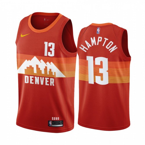Denver Nuggets #13 R.J. Hampton Red Youth Swingman 2020-21 City Edition Jersey Youth