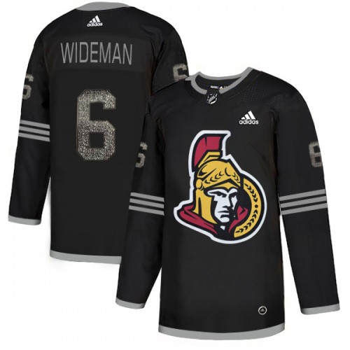 Adidas Ottawa Senators #6 Chris Wideman Black Authentic Classic Stitched Jersey Men's