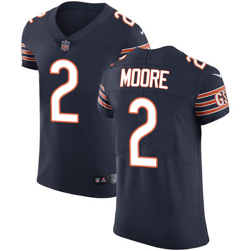 Bears #2 D.J. Moore Navy Blue Team Color Men's Stitched Vapor Untouchable Elite Jersey