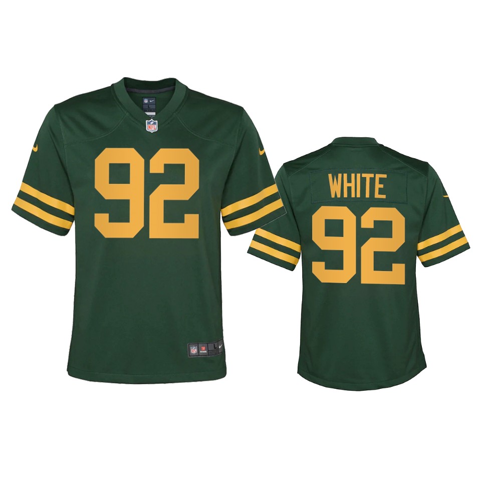 Green Bay Packers #92 Reggie White Youth Alternate Game Player Jersey - Green