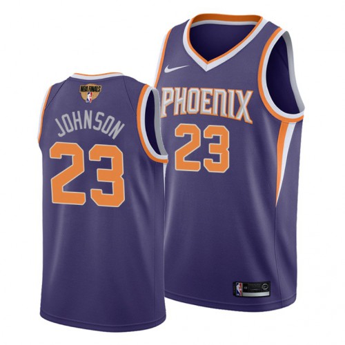 Phoenix Suns #23 Cameron Johnson Mens 2021 Finals Bound Swingman Icon Edition Jersey Purple Mens