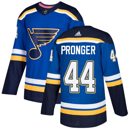 Adidas St. Louis Blues #44 Chris Pronger Blue Home Authentic Stitched Jersey Men's