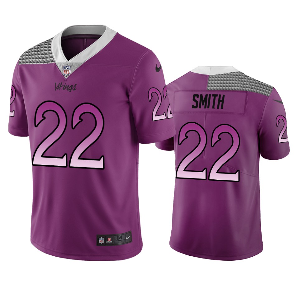 Minnesota Vikings #22 Harrison Smith Purple Vapor Limited City Edition Jersey