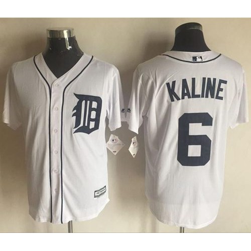 Detroit Tigers #6 Al Kaline White New Cool Base Stitched Jersey Men's