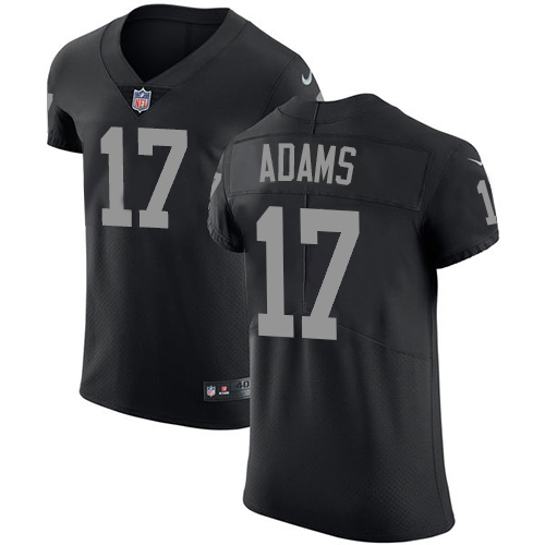 Raiders #17 Davante Adams Black Team Color Men's Stitched Vapor Untouchable Elite Jersey