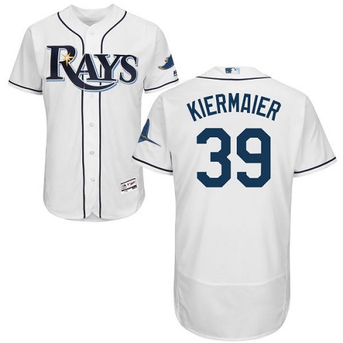 Tampa Bay Rays #39 Kevin Kiermaier White Flexbase Authentic Collection Stitched Jersey Men's