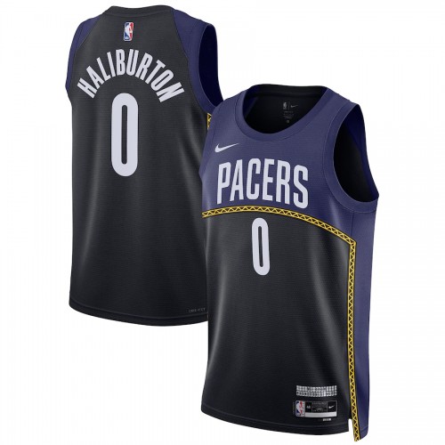 Indiana Indiana Pacers #0 Tyrese Haliburton Unisex Blue 2022-23 Swingman Jersey - City Edition Mens