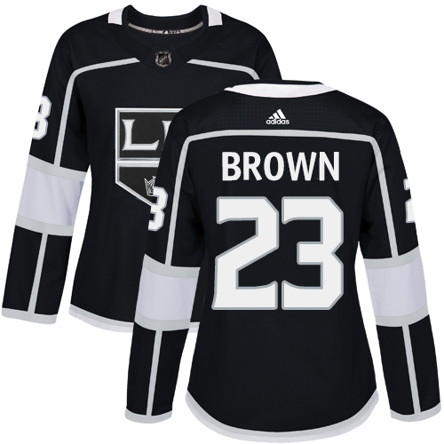 Adidas Los Angeles Kings #23 Dustin Brown Black Home Authentic Women's Stitched Jersey Womens