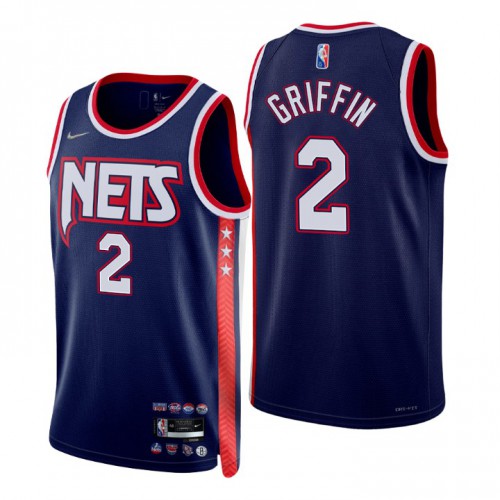 Brooklyn Brooklyn Nets #2 Blake Griffin Mens Navy 2021/22 Swingman Jersey - City Edition Mens
