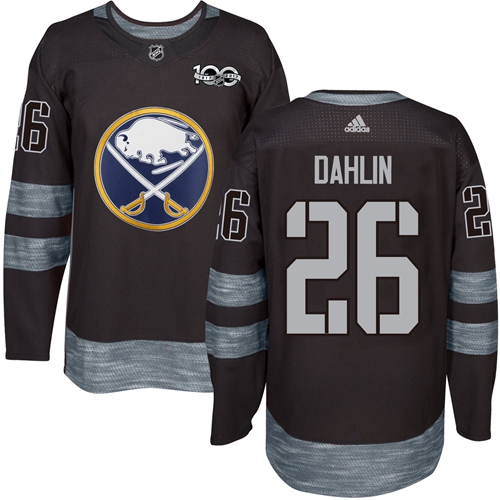 Adidas Buffalo Sabres #26 Rasmus Dahlin Black 1917-2017 100th Anniversary Stitched Jersey Men's
