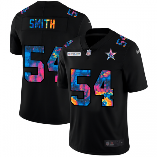 Dallas Dallas Cowboys #54 Jaylon Smith Men's Multi-Color Black 2020 Crucial Catch Vapor Untouchable Limited Jersey Men's