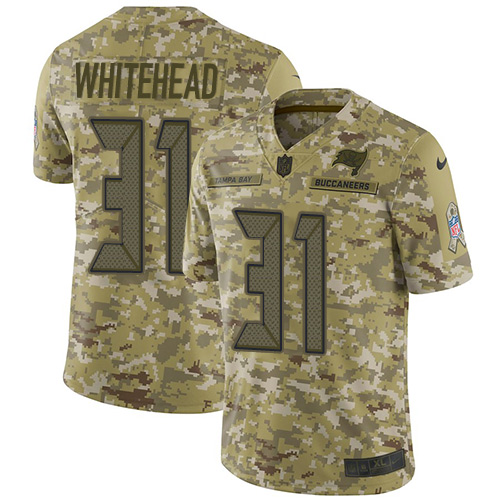 Tampa Bay Buccaneers #31 Jordan Whitehead Camo Youth Stitched Limited 2018 Salute To Service Jersey Youth