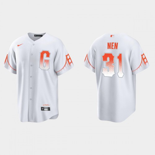 San Francisco San Francisco Giants #31 Robb Nen Men's 2021 City Connect White Fan's Version Jersey Men's