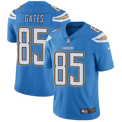 Los Angeles Chargers #85 Antonio Gates Electric Blue Alternate Youth Stitched Vapor Untouchable Limited Jersey Youth