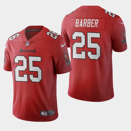 Tampa Bay Tampa Bay Buccaneers #25 Peyton Barber Red Men's 2020 Vapor Limited Jersey Men's