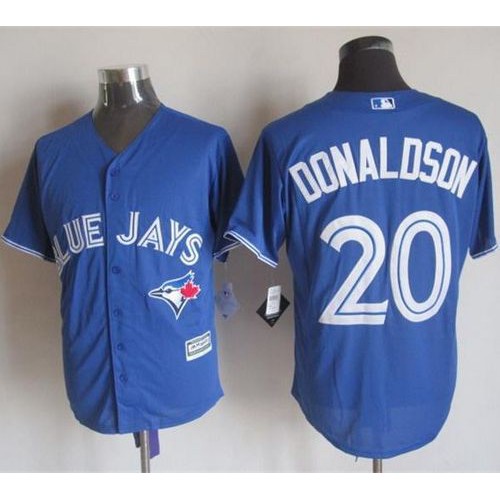 Toronto Blue Jays #20 Josh Donaldson Blue New Cool Base Stitched Jersey Men's
