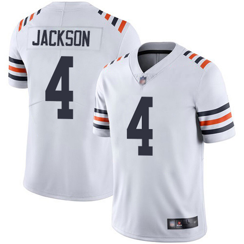 Bears #4 Eddie Jackson White Men's 2019 Alternate Classic Stitched Vapor Untouchable Limited Jersey