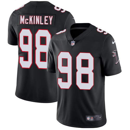Atlanta Falcons #98 Takkarist McKinley Black Alternate Men's Stitched Vapor Untouchable Limited Jersey Men's