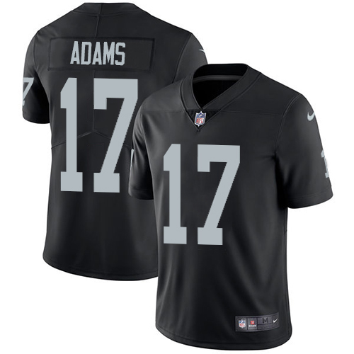 Raiders #17 Davante Adams Black Team Color Men's Stitched Vapor Untouchable Limited Jersey