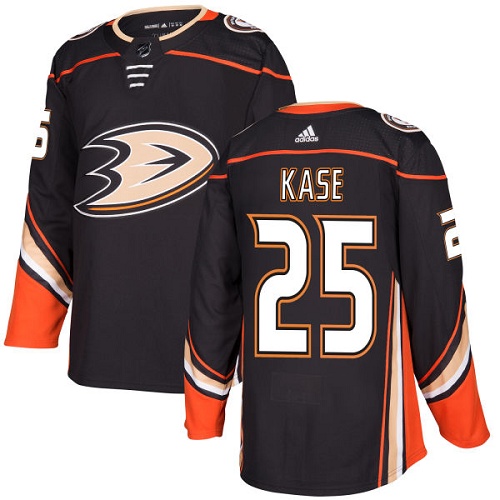 Adidas Anaheim Ducks #25 Ondrej Kase Black Home Authentic Youth Stitched Jersey Youth