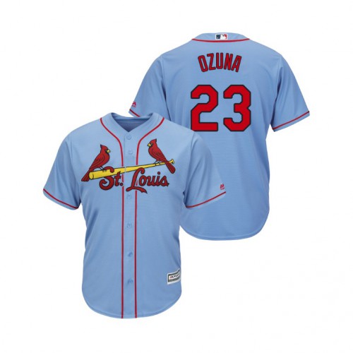 St.Louis Cardinals #23 Marcell Ozuna Horizon Blue Alternate 2019 Cool Base Stitched Jersey Men's