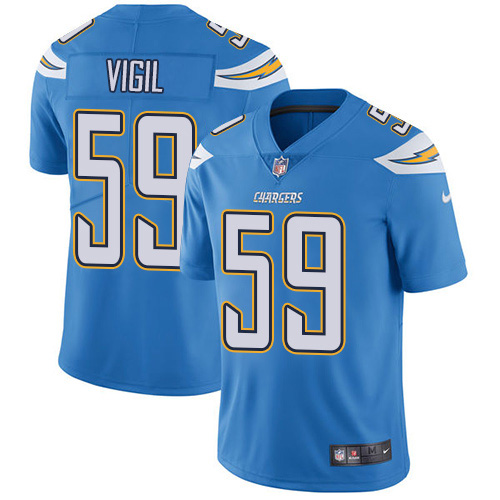 Los Angeles Chargers #59 Nick Vigil Electric Blue Alternate Men's Stitched Vapor Untouchable Limited Jersey Men's