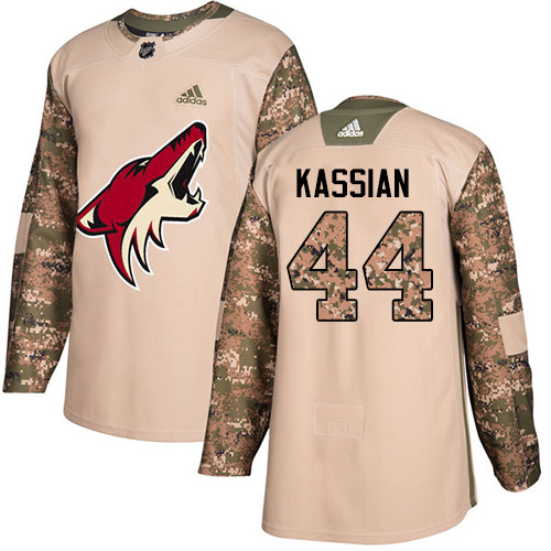 Adidas Coyotes #44 Zack Kassian Camo Authentic 2017 Veterans Day Stitched Jersey