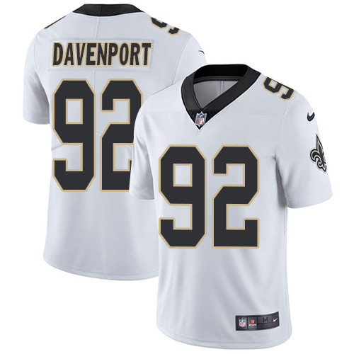 New Orleans Saints #92 Marcus Davenport White Youth Stitched Vapor Untouchable Limited Jersey Youth