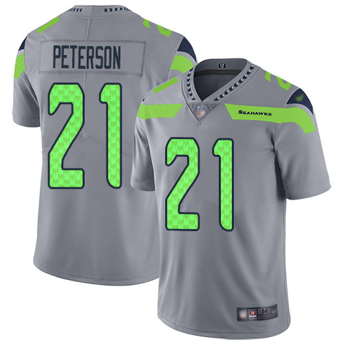 Seattle Seahawks #21 Adrian Peterson Gray Youth Stitched Limited Inverted Legend Jersey Youth