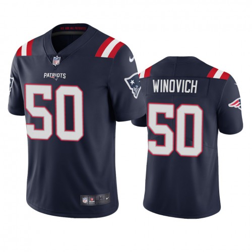 New England New England Patriots #50 Chase Winovich Men's Navy 2020 Vapor Limited Jersey Men's