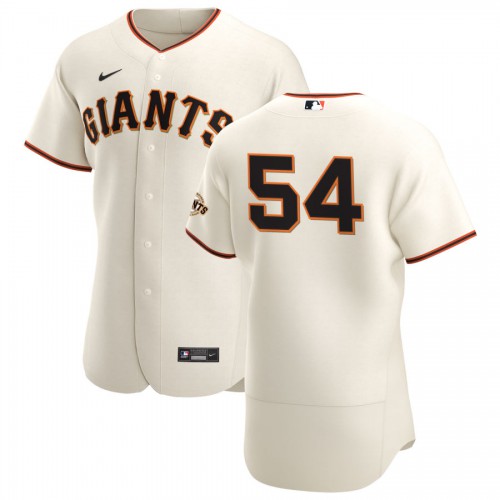 San Francisco San Francisco Giants #54 Reyes Moronta Men's Cream Home 2020 Authentic Player Jersey Men's