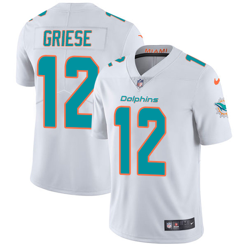 Miami Dolphins #12 Bob Griese White Youth Stitched Vapor Untouchable Limited Jersey Youth