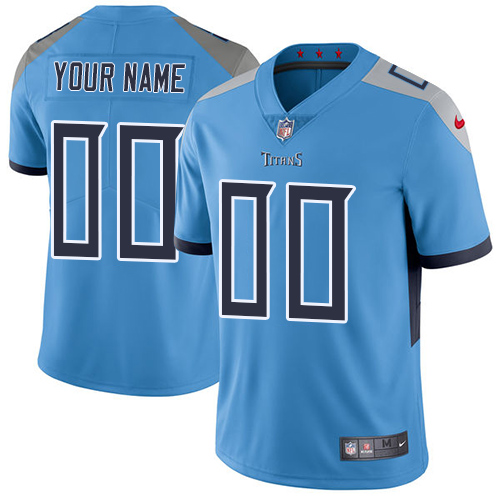 Tennessee Titans Customized Light Blue Team Color Stitched Vapor Untouchable Limited Youth Jersey