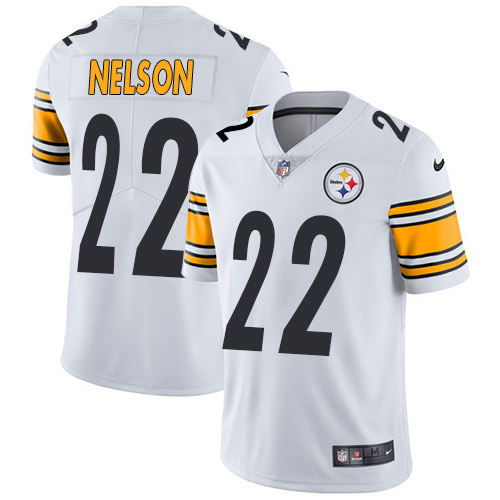 Pittsburgh Steelers #22 Steven Nelson White Men's Stitched Vapor Untouchable Limited Jersey Men's