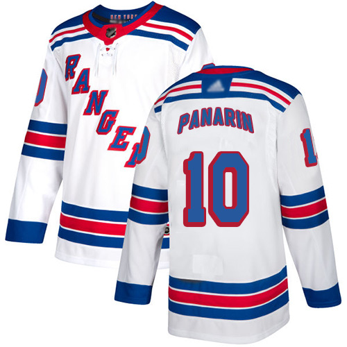 Adidas New York Rangers #10 Artemi Panarin White Road Authentic Stitched Youth Jersey Youth
