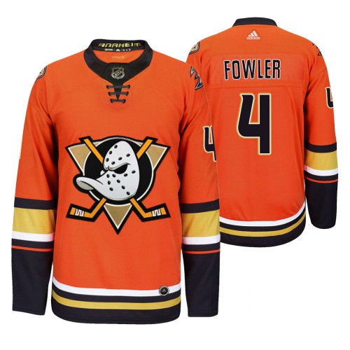 Anaheim Anaheim Ducks #4 Cam Fowler Men's 2019-20 Third Orange Alternate Stitched Jersey Men's