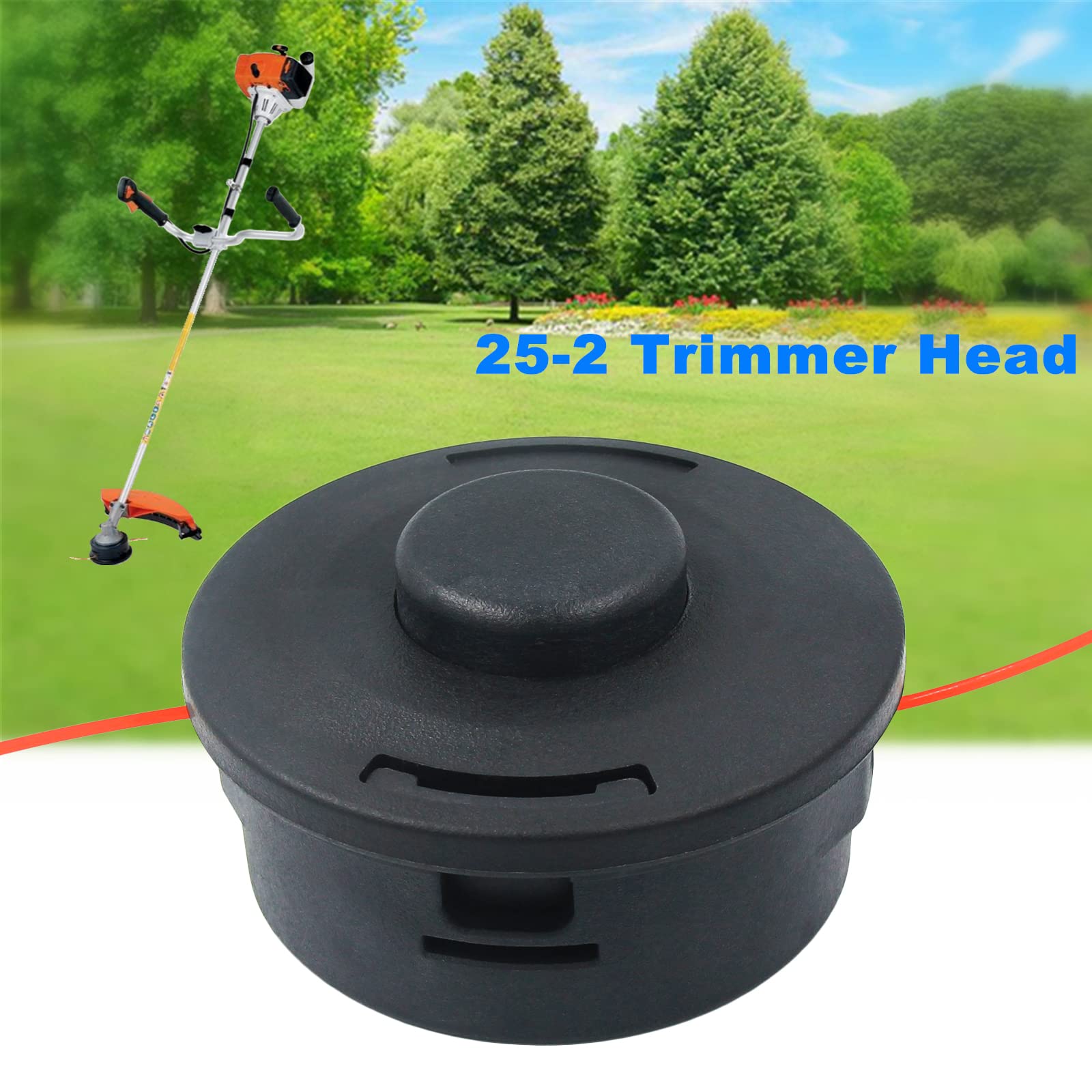 testAILEETE 25-2 Bump Feed Trimmer Head 4002 710 2108 for Stihl FS55 FS55R FS56 FS56RC FS70 FS70R FS80 FS85 FS90 FS90R FS91R FS94R FS100RX FS110 FS111RX FS120 FS130 FS131 FS240, Replaces 4002 710 2191